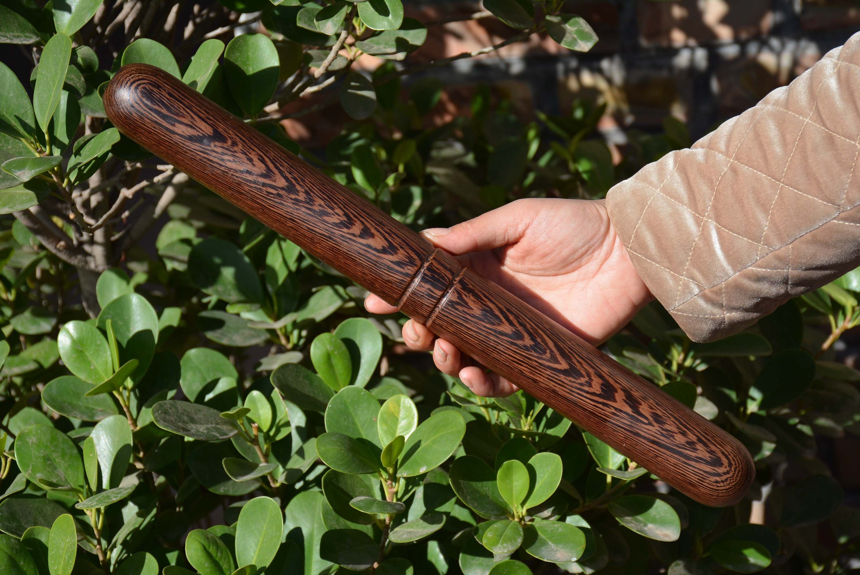 鸡翅木太极尺实木太极棍养生杖红木陈氏行功棒太极棒太极杖二棒子