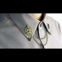 Mr. Jis Steam Continental steampunk steampunk Gear Chain Mens Shirt Lingle Accessories