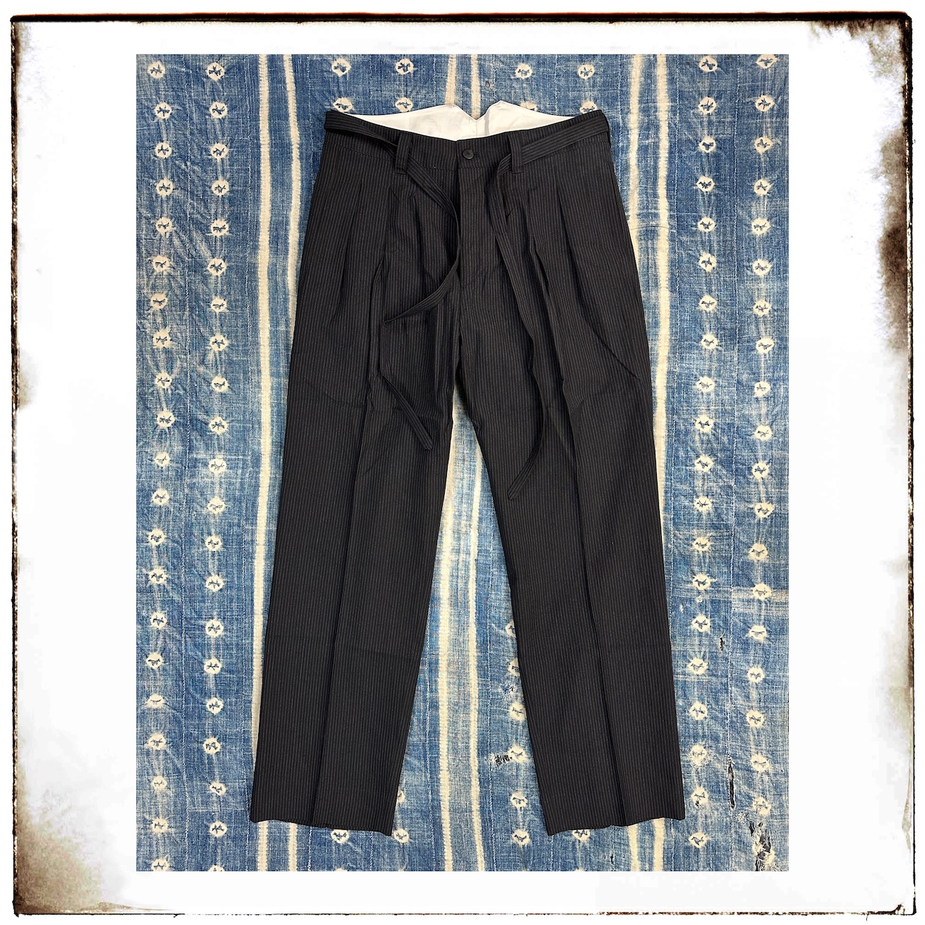 現貨VISVIM 23SS HAKAMA PANTS SANTOME 條紋劍道褲休閒褲寬鬆-Taobao