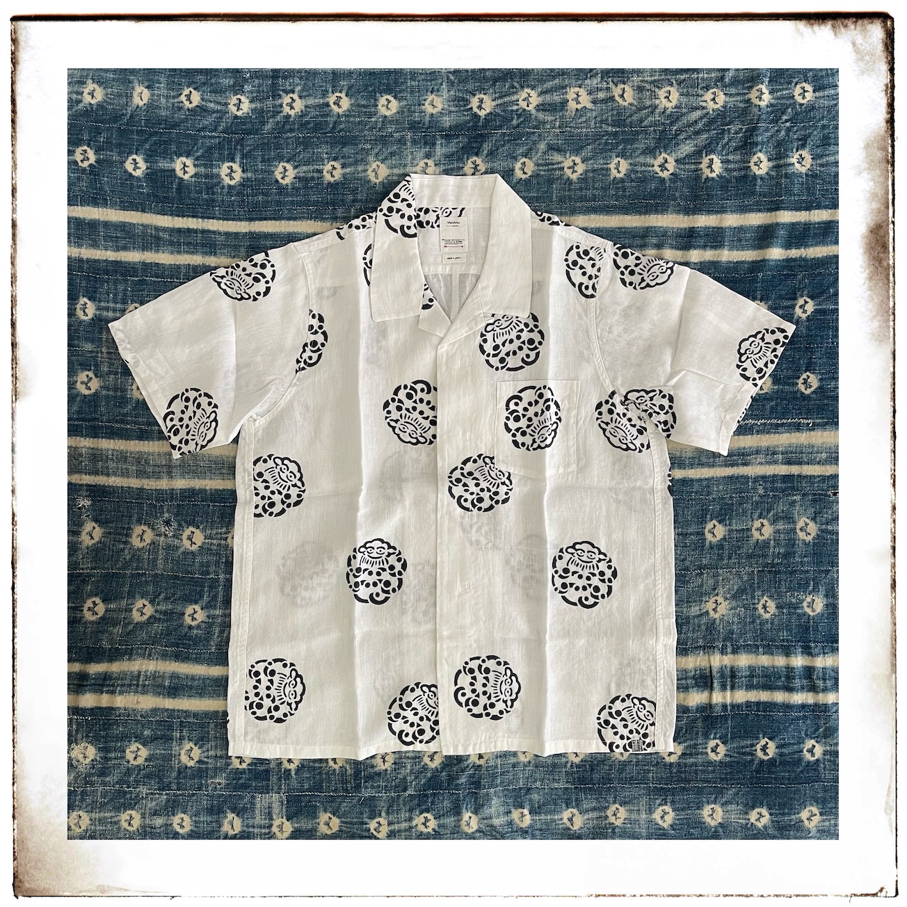 现货VISVIM 21SS FREE EDGE SHIRT S/S LITTLE CLOUD 小云衬衫