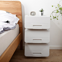 Flip clothing storage box can be superimposed wardrobe storage clothes storage box childrens toy finishing box