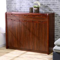 Shoe cabinet Solid wood frame entrance cabinet storage cabinet Simple and modern into the home door living room foyer cabinet cabinet locker