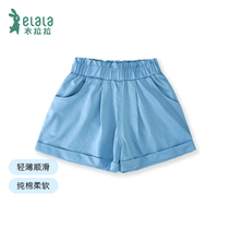 Lala summer childrens clothing childrens shorts boys and girls thin trousers small children cotton cotton outside loose casual pants