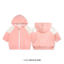 Lala autumn 0-2 years old boys and girls double Cotton Coat infant cardigan coat baby spring and autumn clothes tide