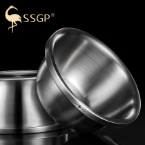 304 stainless steel stainless steel household kitchen washing dishes and beating eggs iron basin round cooking bowl salad soup basin multi-purpose