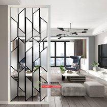 Modern simple fashion screen decoration Living room room Bedroom Hotel art frosted glass partition Entry entrance