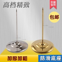 Stainless steel bill insert fork insert menu insert document fork insert single needle paper insert cash register paper fork