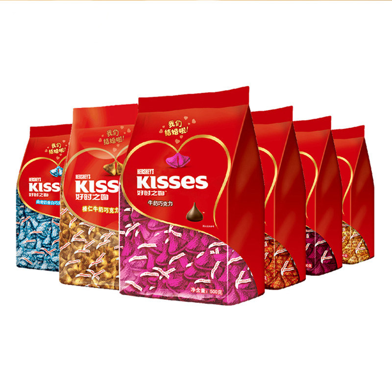 好时巧克力好时之吻巧克力散装批发kisses袋装500g婚庆喜糖送女友