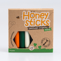 New Zealand imports Honeysticks natural beeswax children draw waxed crayons