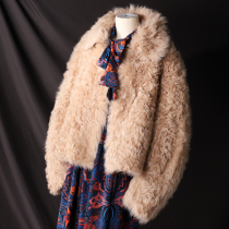 GAO luxurious Achiller Tuscany goat fur integrated champagne champagne with pine pines 69803