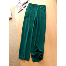 Silk-slip ice-cold touch is very comfortable with high-end acetate woman High waist casual wide tube wide tube wide leg long pants 67767