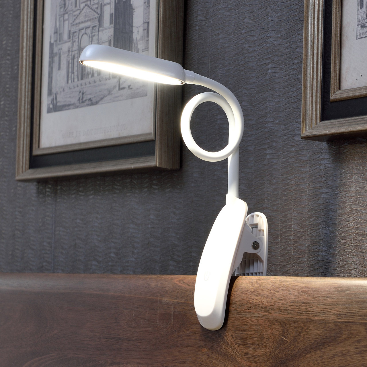 可充电式夹子灯led护眼台灯卧室床头灯阅读书桌