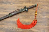 High-grade Ice Silk sword ear Taiji martial arts competition professional short sword spike Super encryption return cage silk Taiji sword sword ear