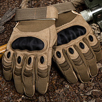 Black Hawk full finger tactical gloves Mens army fans outdoor wear-resistant non-slip riding gloves Special forces combat fighting gloves
