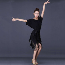 Latin dance costumes women adults Lions dress Sexes Sexes Sexy Bat practice Multilayer Streaming Suskirt Spring Autumn New