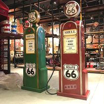 Iron sheet tanker model retro style ornaments Bar Cafe ornaments shooting props furnishings