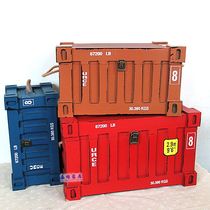 Retro wooden box container shooting prop box loft style clothing shop window display home decorations