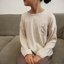 Lacquer Episode Spring Autumn New Pint Children Dress Childrens Pure Color Round Collar Needleloom Large Girl Sweater Art Fan Casual 100 Hitch