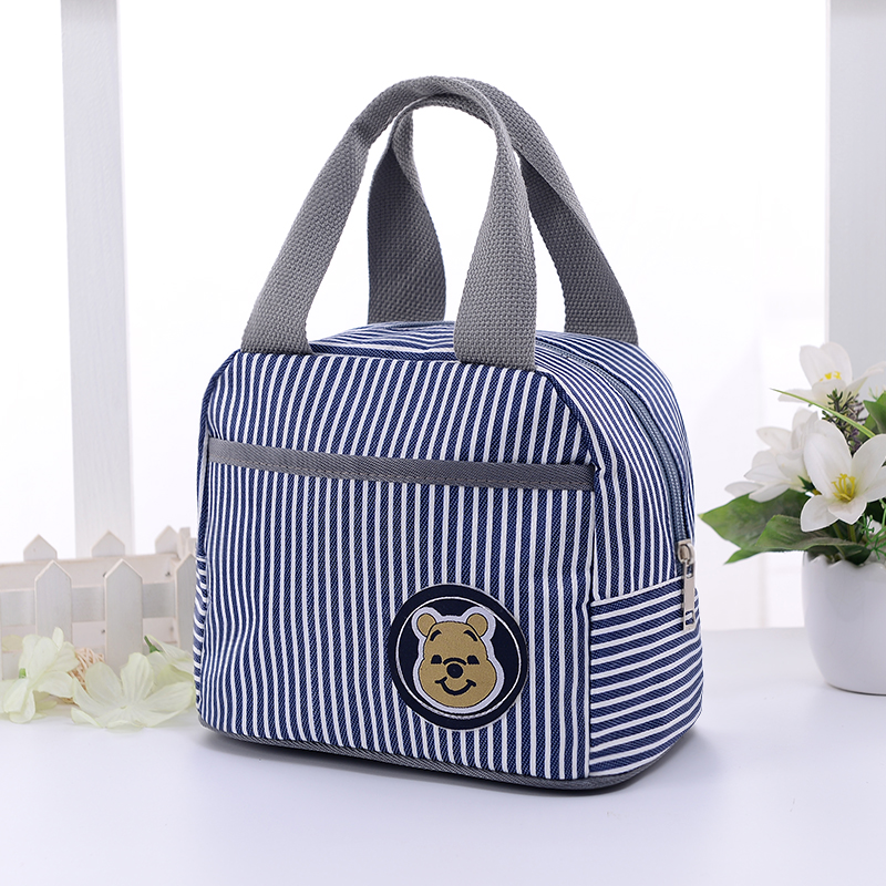 Insulated lunch box bag hand carry bento meal bag to work waterproof handbag with rice thick aluminum foil student rice bag