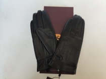 Pierre Cardin Goatskin Ladies Leather Driving Gloves Repair Hand Touch Screen Warm Thin Velvet Outdoor 804292275A