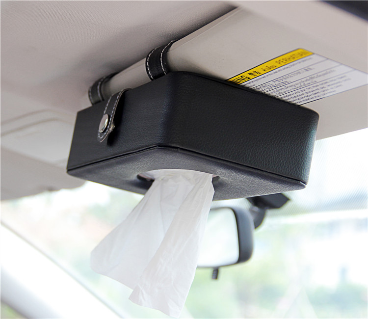 car tissue box hanging type hanging sun visor hanging sunroof car tissue box car interior leather car paper box