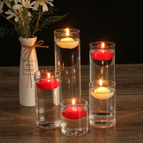 Candlestick candle hotel restaurant Cafe glass candlestick romantic candlelight dinner wedding birthday KTV candle Cup