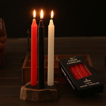 Smokeless and odorless wax romantic wedding lighting long pole ordinary candle home table proposal candlelight dinner candle