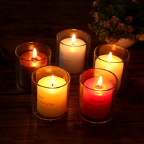 Aromatherapy candle incense oil birthday proposal romantic European smokeless cylindrical candlelight dinner to taste moisture-proof deodorant