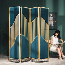 Mingzhan Japanese landscape screen partition living room beauty barber shop hotel folding mobile entrance door decoration