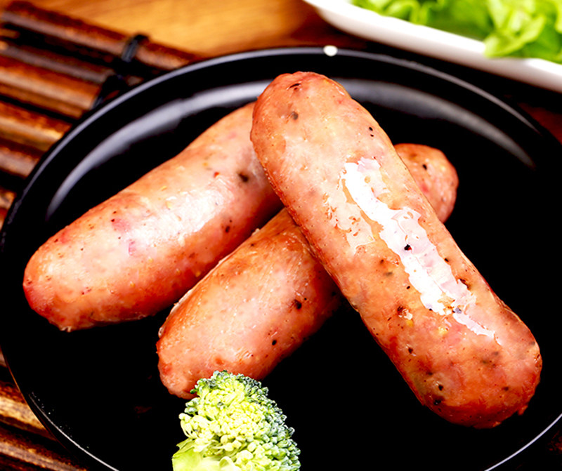 自己在家做烤肠,就选这款黑椒香肠