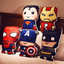 Cartoon creative iron man spider-man anime car sofa pillow cushion female cute living room car with girl heart