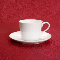 Yida coffee cup and saucer two sizes Tangshan bone china pure white transparent bone china coffee utensils European style