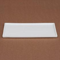 Chanel 2512 rectangular tray special-shaped plate Tangshan bone china pure white bone china transparent export