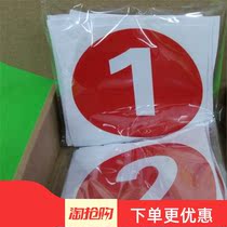 Logo classroom sticky sticker label paper stairs serial number table digital label size number plate wear-resistant red