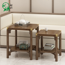 Tea table small family type modern minimalist sofa edge a few corners a few rental rooms small table Home living room tea table square table