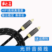 AIS Eisen Fiber Optic Audio Cable Fever SPDIF Digital Output Set-top Box Speaker Square Mouth-to-Mouth Audio Amplifier Vibrator Cable for PS4 Xbox Xiaomi TV DTS5 