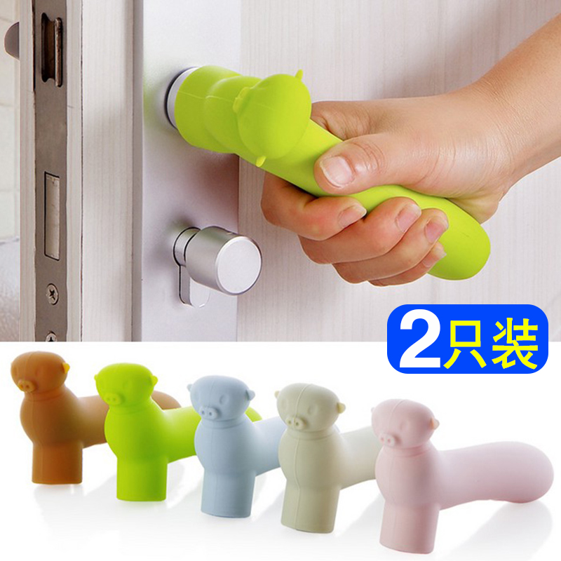 Silicone door handle protective cover anti-collision door handle cover anti-theft door room pull hand door handle suite door pull glove pad