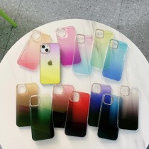 Applicable apple 13Promax sparkling mobile phone shell iphone12 transparent gradient protective sleeve 11 housing 13 tide woman
