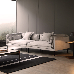 意式极简沙发客厅小户型三人四人位设计师羽绒沙发现代简约网红款