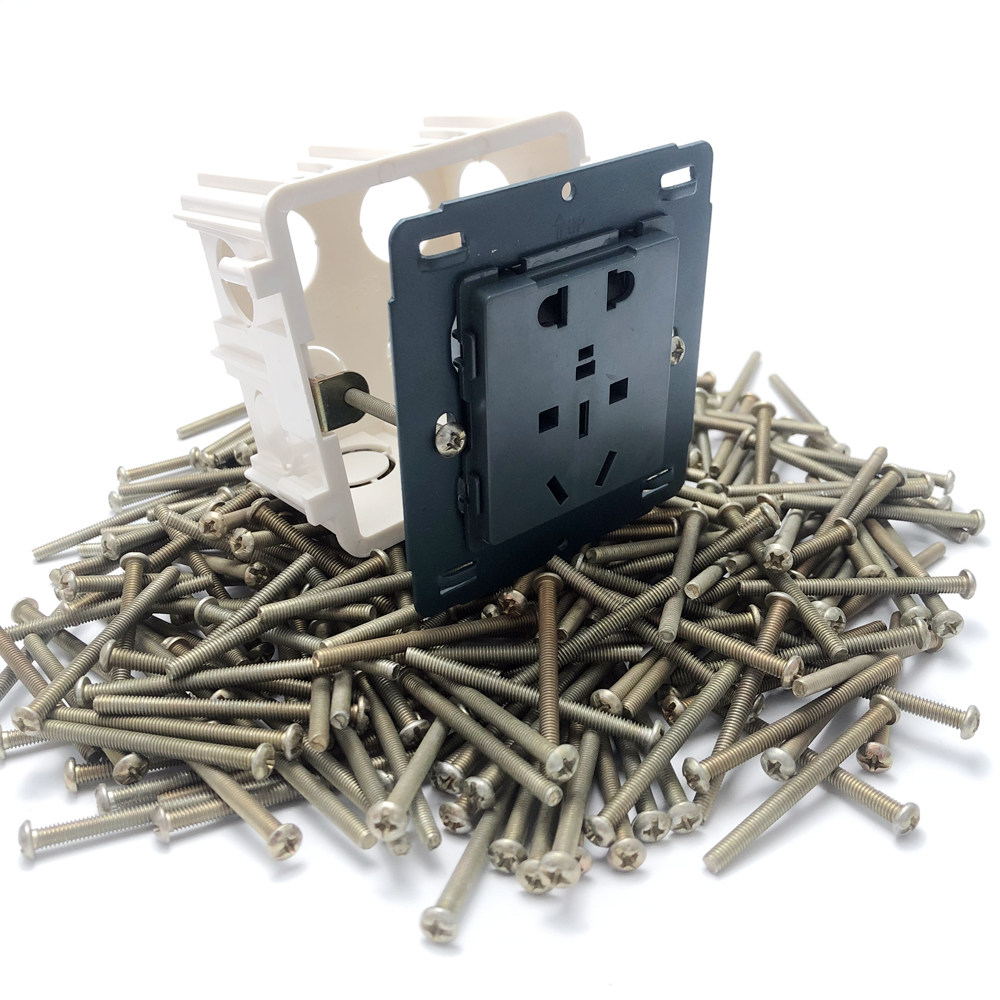 开关插座面板安装螺钉m4沉圆头3/4/5/6/12/15cm公分加长螺丝1斤价