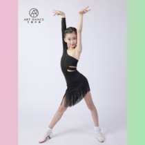 ARTDANCE Latin Dance less Slanted Shoulder shoulder one-piece dress rehearsas for girls to practice physical training for professional national standard A09