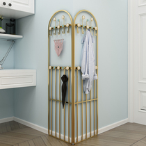 Corner coat rack Hanger Metal bedroom shelf Door wall hanging floor-to-ceiling corner cloakroom shelf
