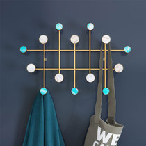 Net red simple hanging hook Wall hanger Entrance free punch coat hook Wall metal row hook Fitting room hook