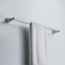 All copper single pole towel rack toilet towel bar light luxury wind wall hanging perforated bathroom pendant 304560cm