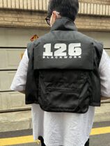 National tide American style all-match niche design sense multi-pocket ruffian handsome vest male super fire ins loose top trendy for men and women