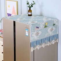 Refrigerator cover towel dust cover single door Double Door refrigerator towel washing machine cover cloth modern simple lace dust cover