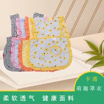 Baby food coat children waterproof anti-dirty bib clothes thin baby apron sleeveless summer rice pocket