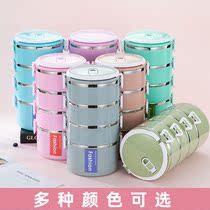 Highlight stainless steel student adult insulation lunch box office worker Bento Box increased capacity multi-layer