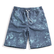 Quick-drying loose beach pants anti-embarrassment swimming trunks mens five-point seaside resort hot spring plus size suit shorts