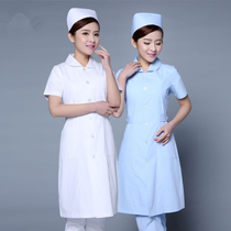 Summer thin round neck doll collar nurse uniform half sleeve short sleeve work clothes guide beauty doctor clothing white coat